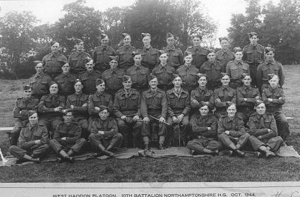 West Haddon Platoon. Home Guard.