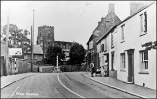 WH Station Rd Hovis 1 - Showing the war memorial before it was moved into the Churchyard.